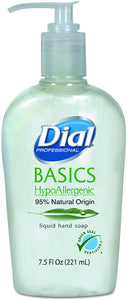 Dial Professional 06028CT Basics Liquid Hand Soap, 7.5 oz, (Case of 12)