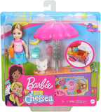 Barbie Club Chelsea Doll and Snack Cart Playset, 6-inch Blonde with Pet Kitten and Accessories, Gift for 3 to 7 Year Olds