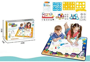 LA Educational Toys: Large Kids Play Mat | Drawing Mat with Kids Coloring Set | Perfect as Creative Toddler Activities: Drawing Game, Doodle Art, Water Paint | Durable, Easy to Store & Clean 839-1