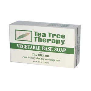 Tea Tree Therapy Pack of 8 x Vegetable Base Soap with Tea Tree Oil - 3.9 oz