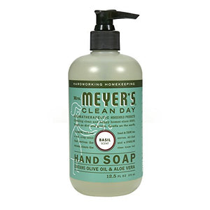 Mrs. Meyer's Hand Soap, Basil, 12.5 Fluid Ounce (Pack of 3)