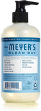 Mrs. Meyer's Clean Day Liquid Hand Soap, Cruelty Free and Biodegradable Formula, Rain Water Scent, 12.5 oz 4-Packs