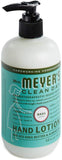 Mrs. Meyer's Clean Day Hand Lotion, Long-Lasting, Non-Greasy Moisturizer, Cruelty Free Formula, Basil Scent, 12 oz 3-Packs