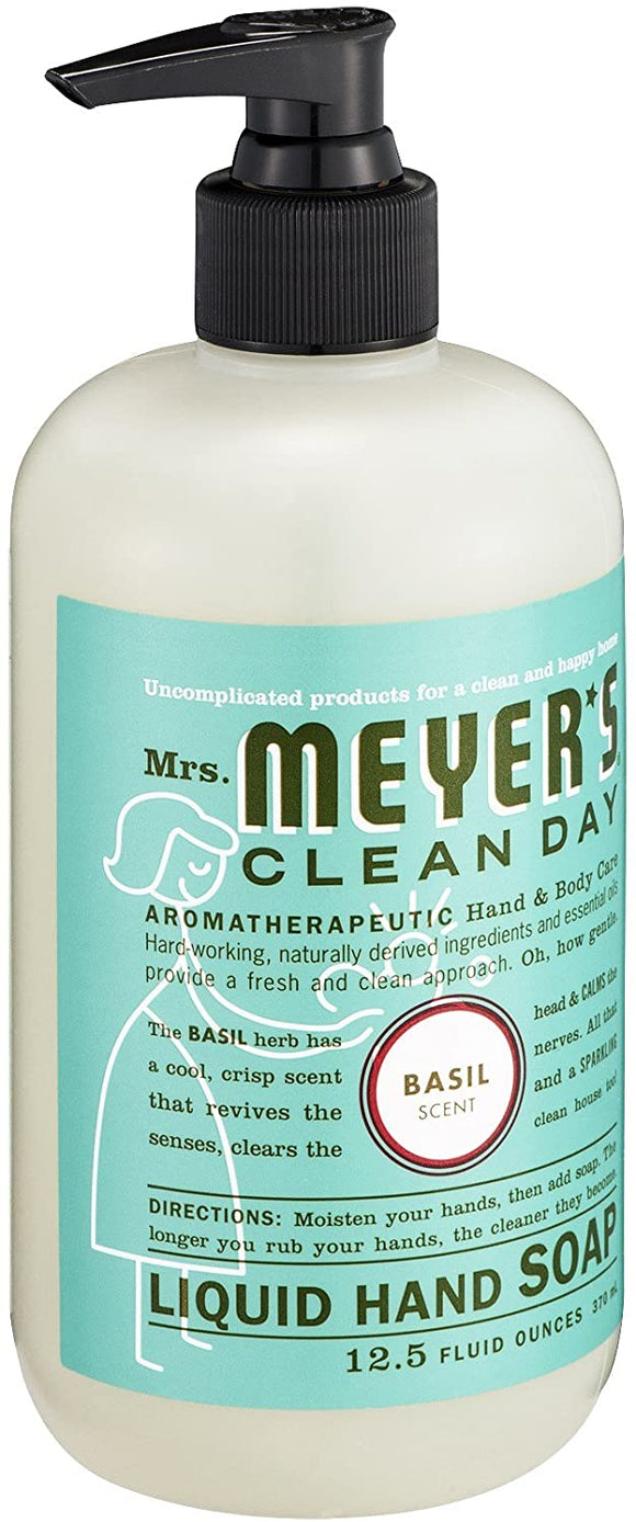 Mrs. Meyer'S Hand Soap Liq Basil 12.5 Fz