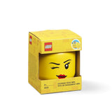 Room Copenhagen, LEGO Storage Head - Stackable Storage Solution, Holds up to 100 Building Bricks - Mini, Winky