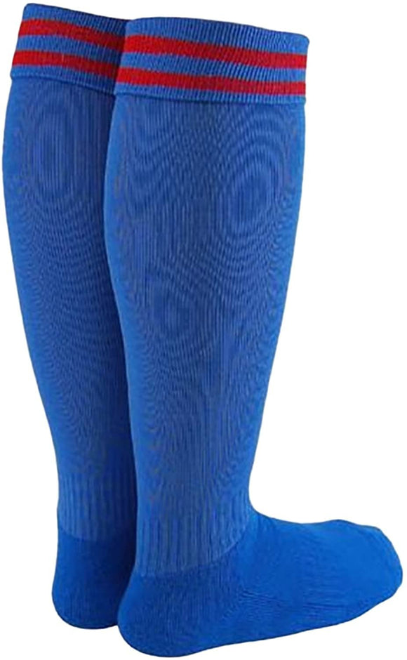 Lian LifeStyle Big Boy's 1 Pair Knee High Sports Socks for Baseball/Soccer/Lacrosse XL002 M Blue