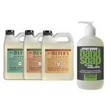 Liquid Hand Soap Refill, 1 Pack Basil, 1 Pack Geranium, 1 Pack Oat Blossom, 33 OZ each include 1, 12.75 OZ Bottle of Hand Soap Spearmint + Lemongrass