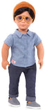 Our Generation- Franco 18 inch Non-posable Boy Regular Fashion Doll- for Ages 3 Years and Up