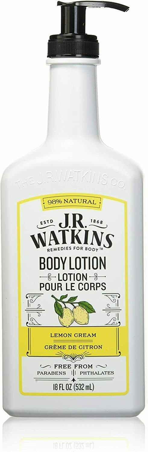 J.R. Watkins Daily Moisturizing Lotion (Lemon Cream) - 18 Ounces-1-Pack