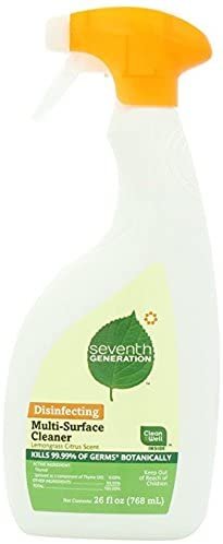 Seventh Generation Disinfecting Multi-Surface Cleaner, Lemongrass Citrus 26 fl oz (768 ml)