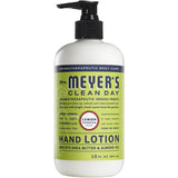 Mrs. Meyers Clean Day Hand Lotion, 1 Pack Lemon Verbena, 1 Pack Rainwater, 12 OZ each