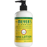 Mrs. Meyers Clean Day Hand Lotion, 1 Pack Lemon Verbena, 1 Pack Basil, 1 Pack Honeysuckle, 12 OZ each