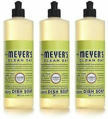 Mrs. Meyer's Clean Day Dish Soap, Lemon Verbena, 16-Ounce Bottles ( 6 Pack)