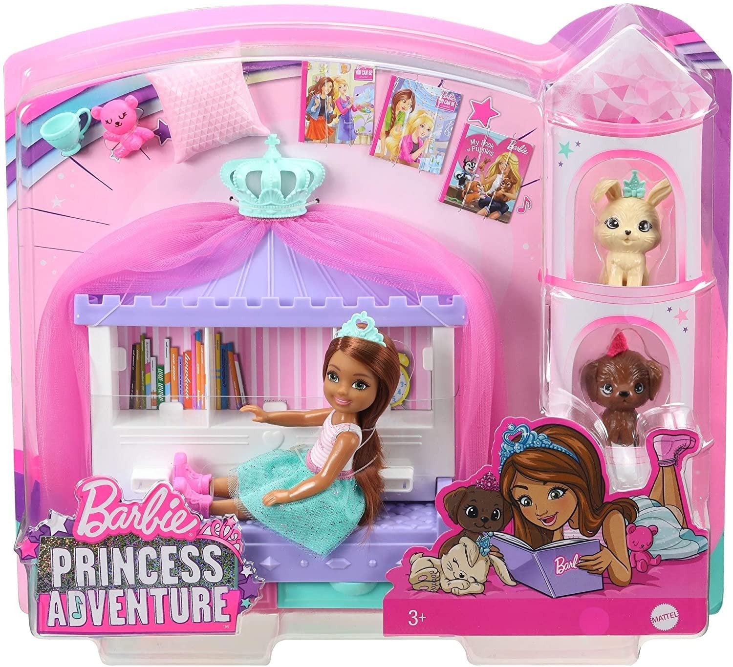 Barbie Princess Adventure Chelsea Princess Storytime Playset with Che Lian Style Store