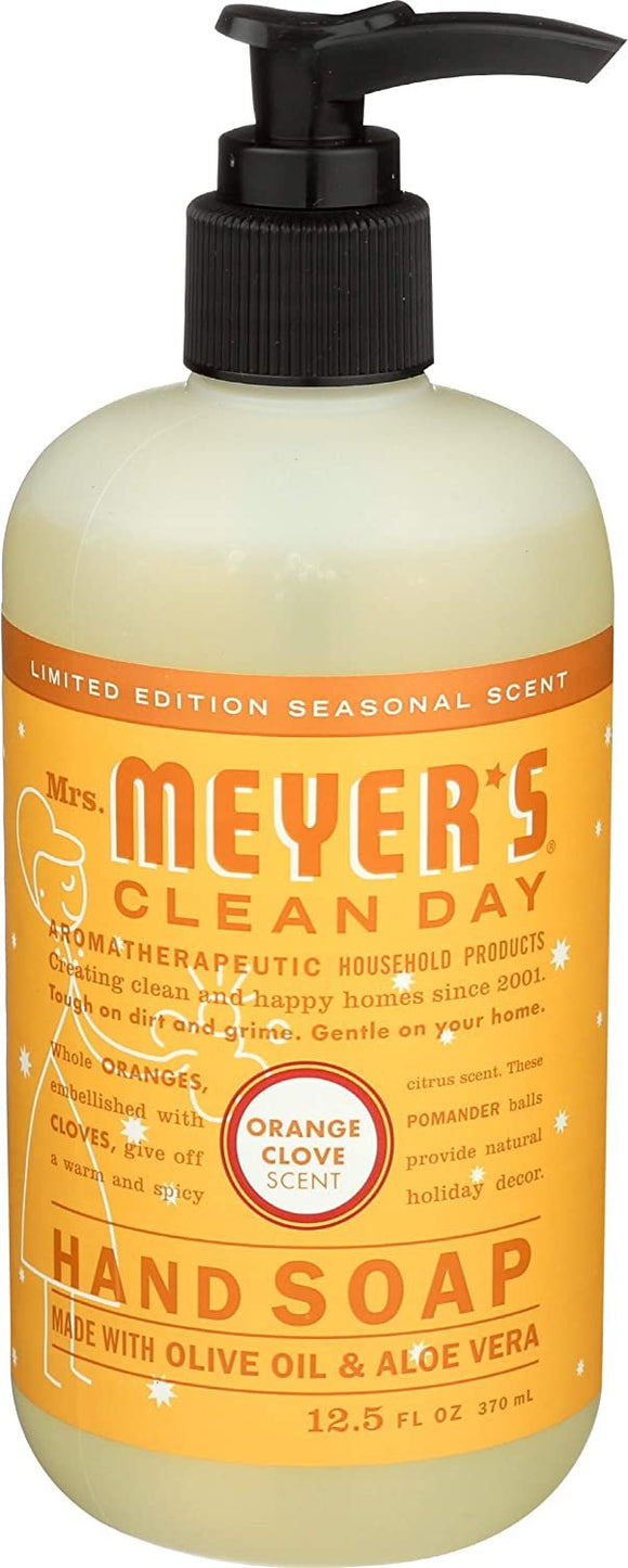 Mrs. Meyer's Clean Day, Hand Soap, Orange Clove Scent, 12.5 Fl Oz