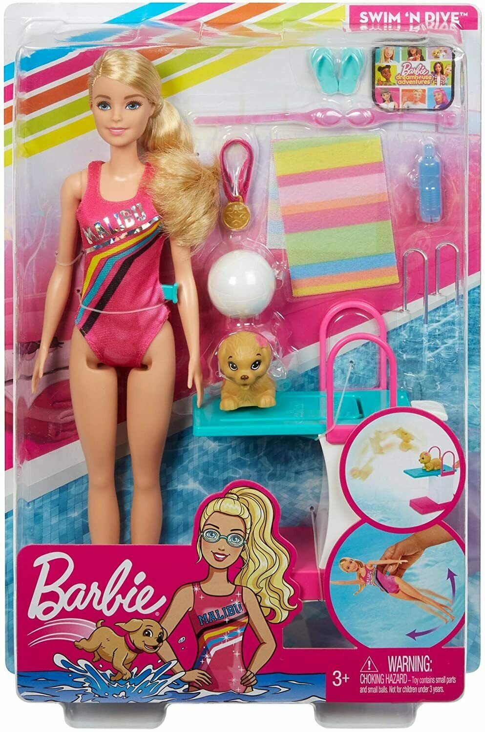 Barbie - The Twins Learn to Swim