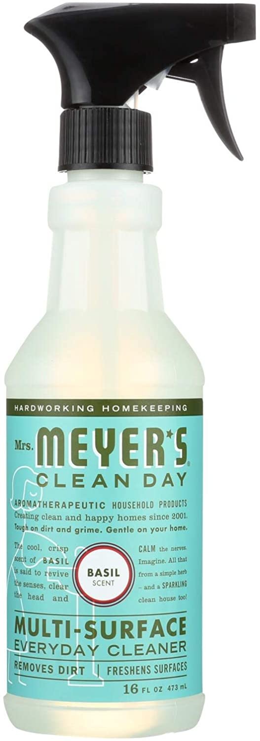 Mrs Meyers Clean Day Multi-Surface Everyday Cleaner, Basil 16 oz (Pack of 3)